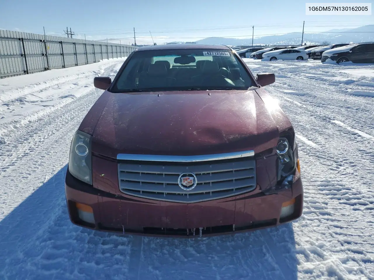 2003 Cadillac Cts VIN: 1G6DM57N130162005 Lot: 42712565