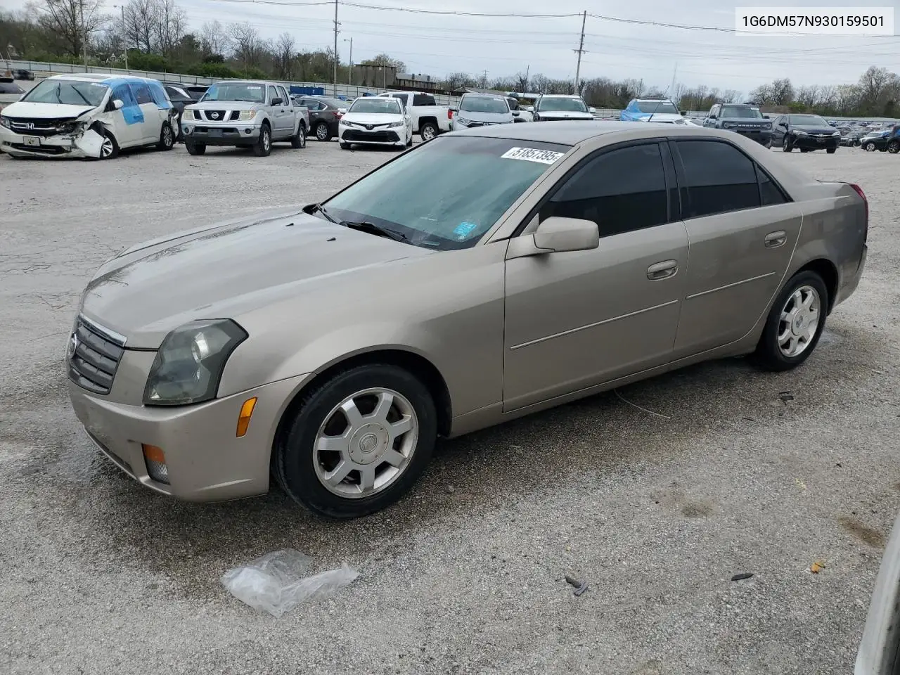 2003 Cadillac Cts VIN: 1G6DM57N930159501 Lot: 51857395
