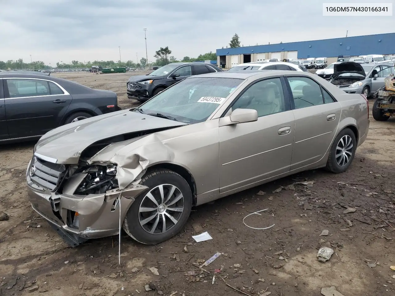 2003 Cadillac Cts VIN: 1G6DM57N430166341 Lot: 59437295
