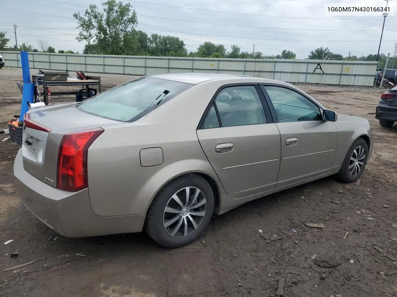 2003 Cadillac Cts VIN: 1G6DM57N430166341 Lot: 59437295