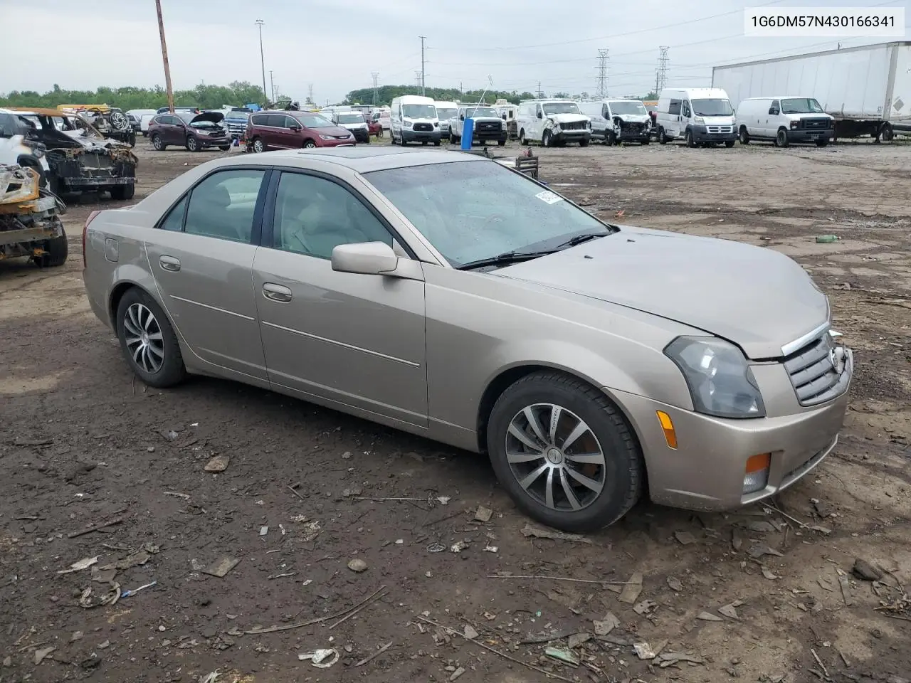 2003 Cadillac Cts VIN: 1G6DM57N430166341 Lot: 59437295