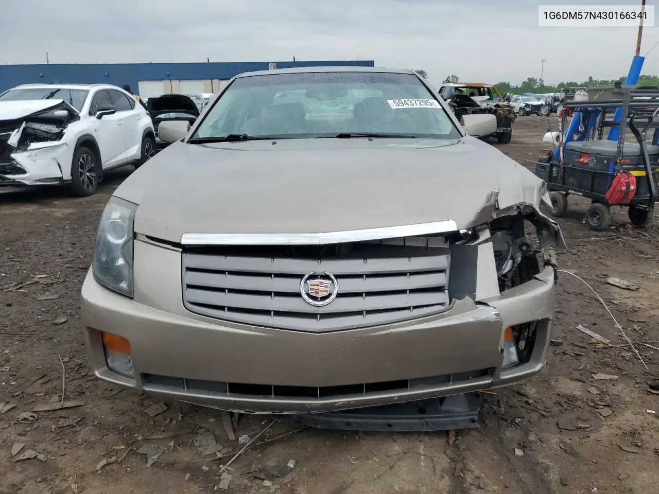 2003 Cadillac Cts VIN: 1G6DM57N430166341 Lot: 59437295