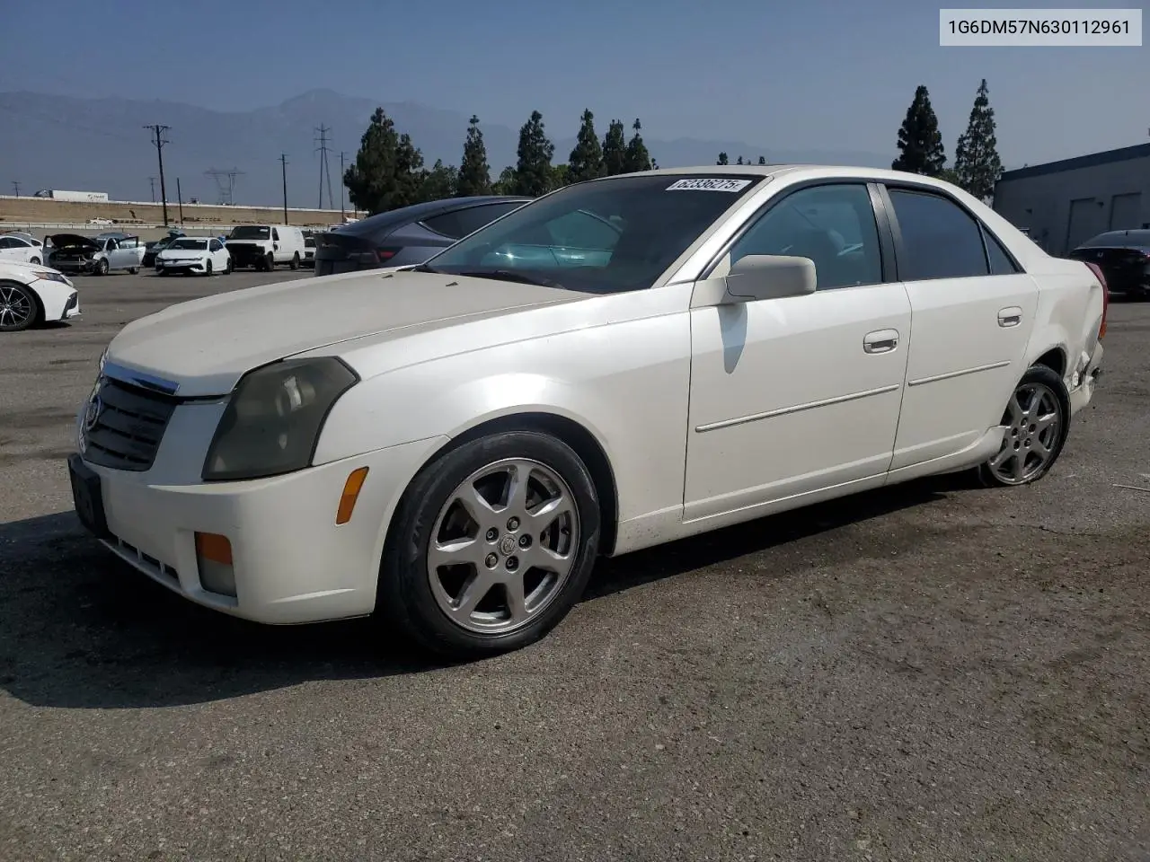 2003 Cadillac Cts VIN: 1G6DM57N630112961 Lot: 62336275