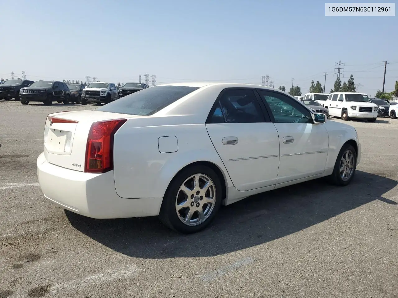 2003 Cadillac Cts VIN: 1G6DM57N630112961 Lot: 62336275