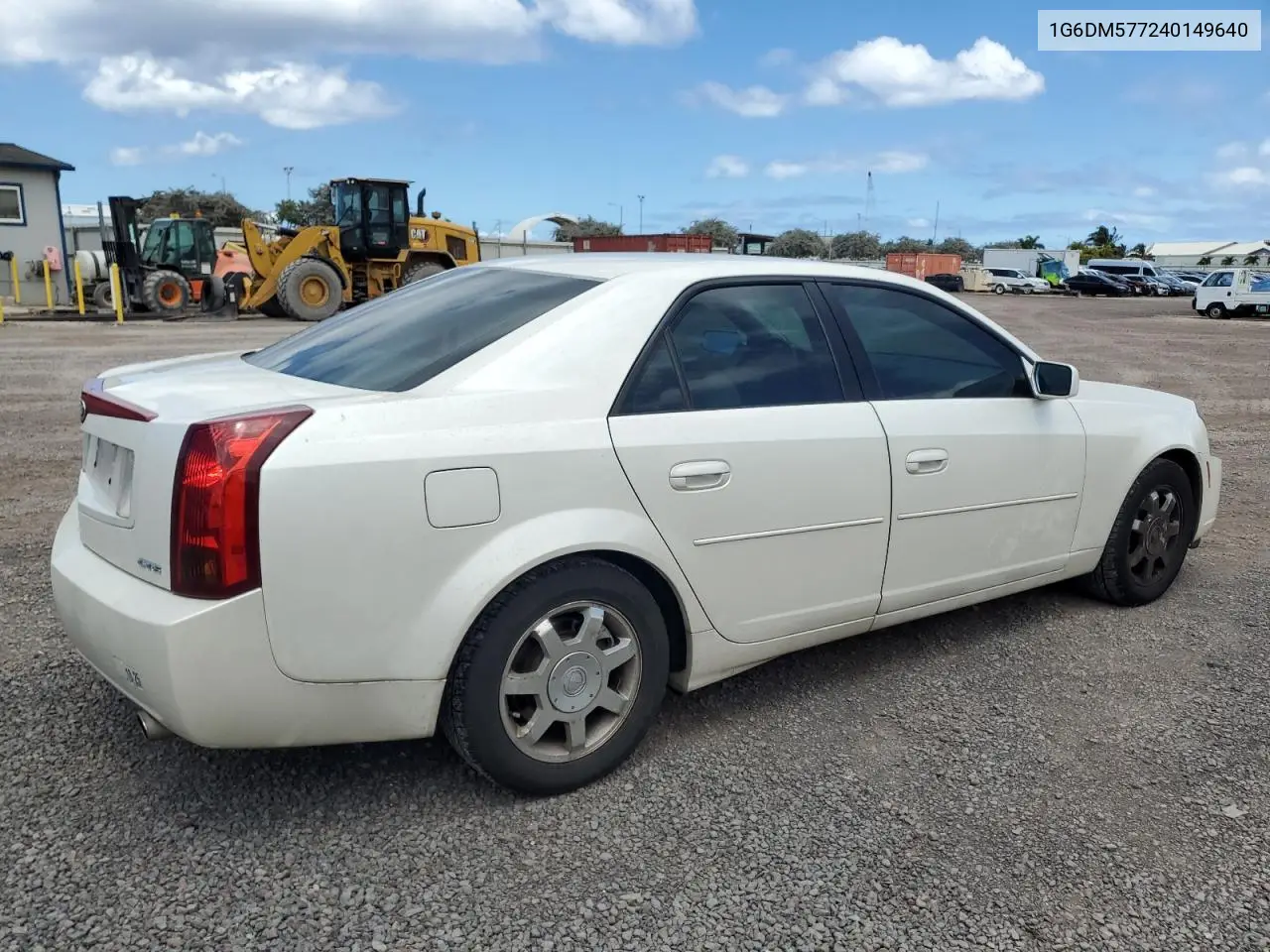 2004 Cadillac Cts VIN: 1G6DM577240149640 Lot: 54188145
