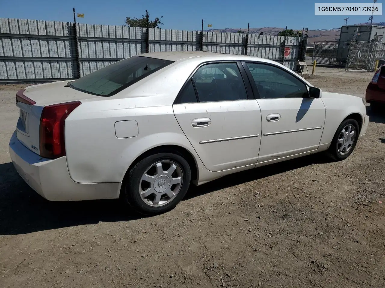 2004 Cadillac Cts VIN: 1G6DM577040173936 Lot: 64059215