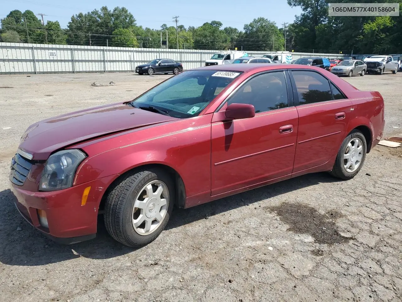 2004 Cadillac Cts VIN: 1G6DM577X40158604 Lot: 65139685