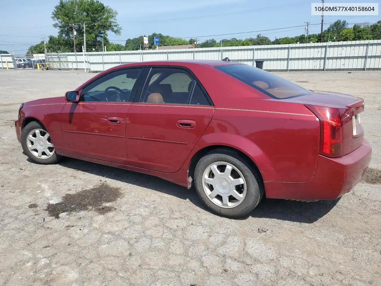 2004 Cadillac Cts VIN: 1G6DM577X40158604 Lot: 65139685