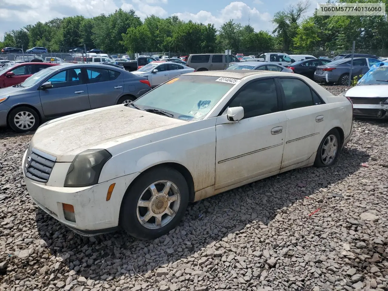 2004 Cadillac Cts VIN: 1G6DM577740136060 Lot: 65140425