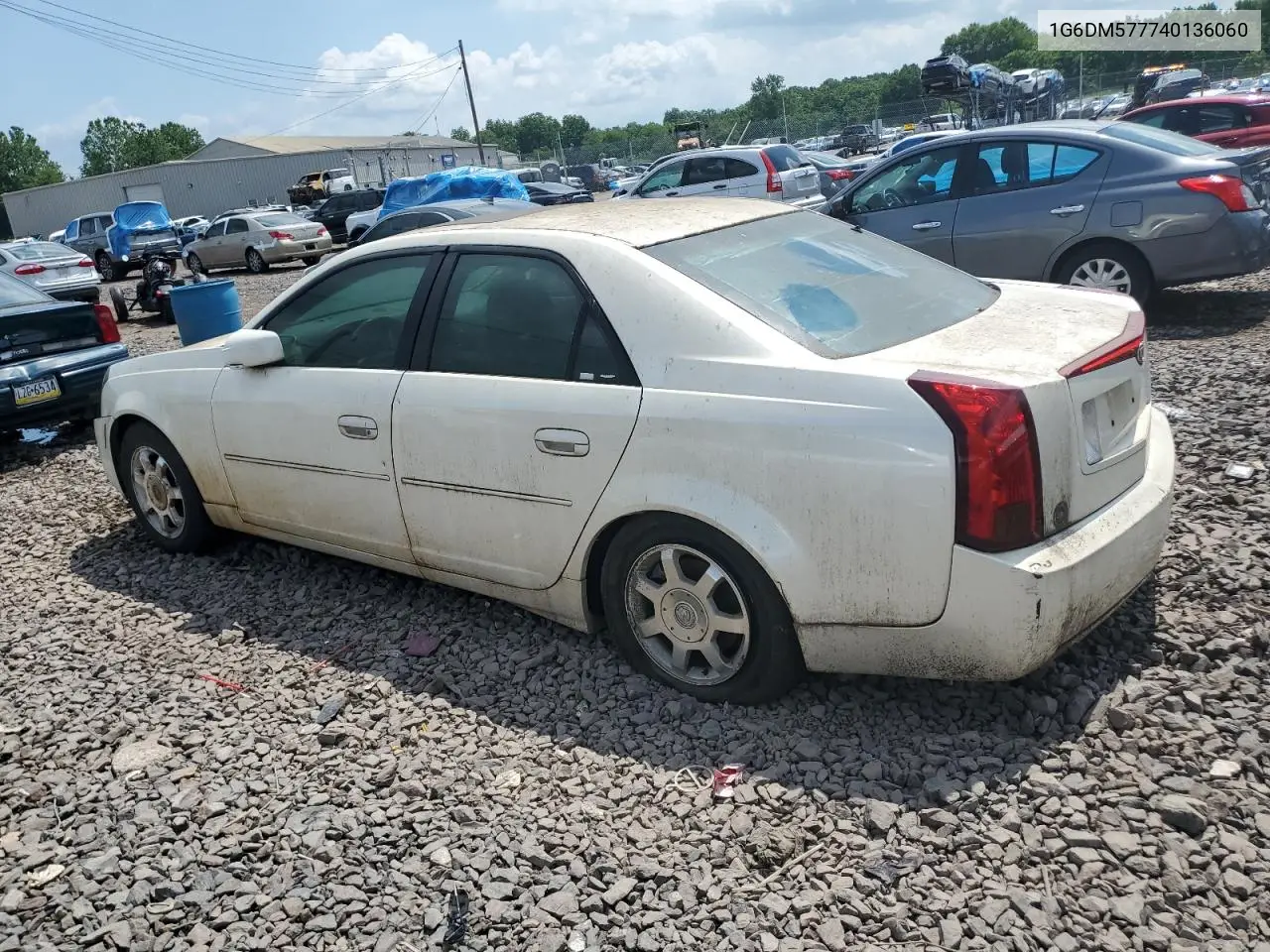 2004 Cadillac Cts VIN: 1G6DM577740136060 Lot: 65140425