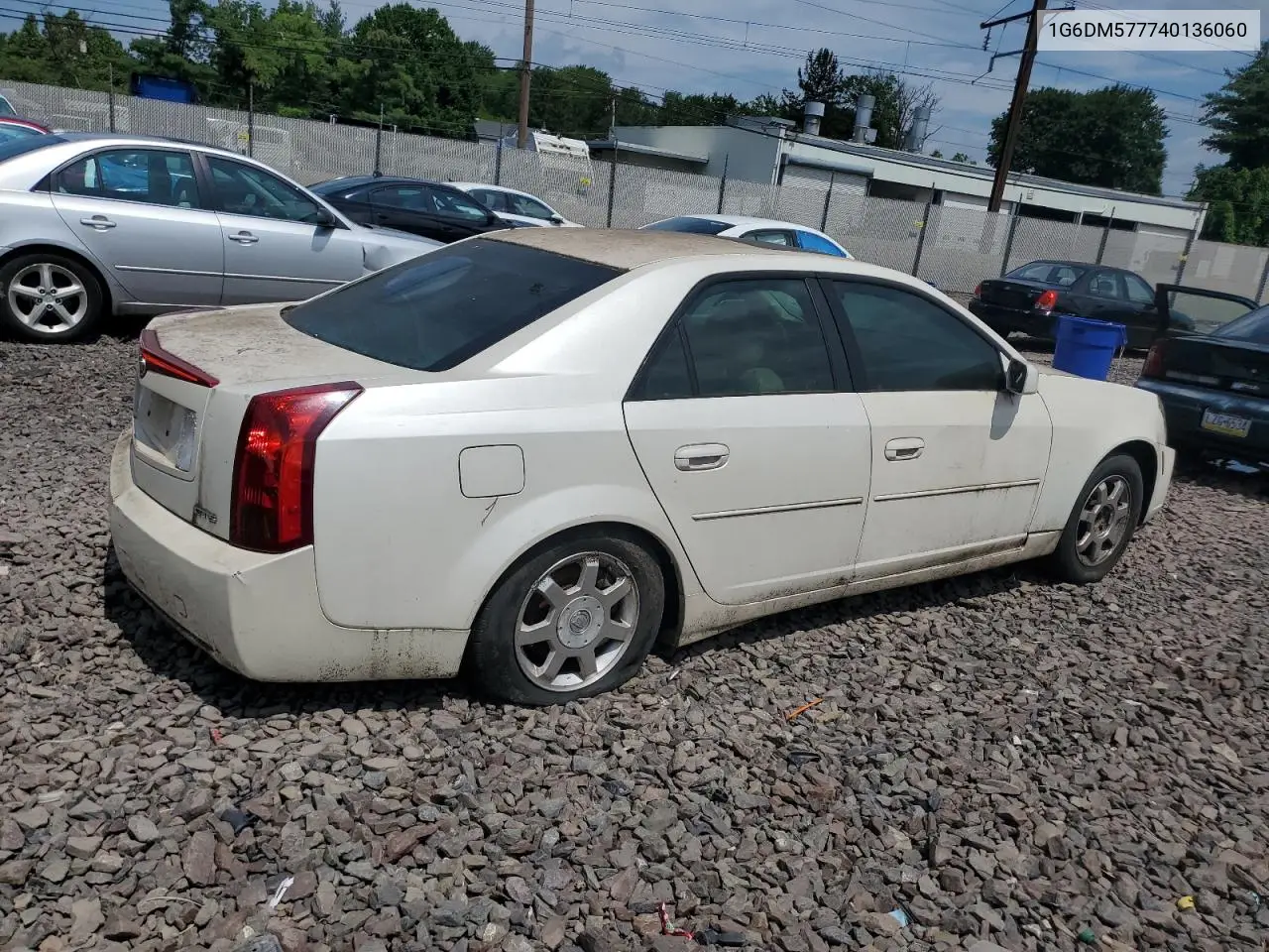 2004 Cadillac Cts VIN: 1G6DM577740136060 Lot: 65140425