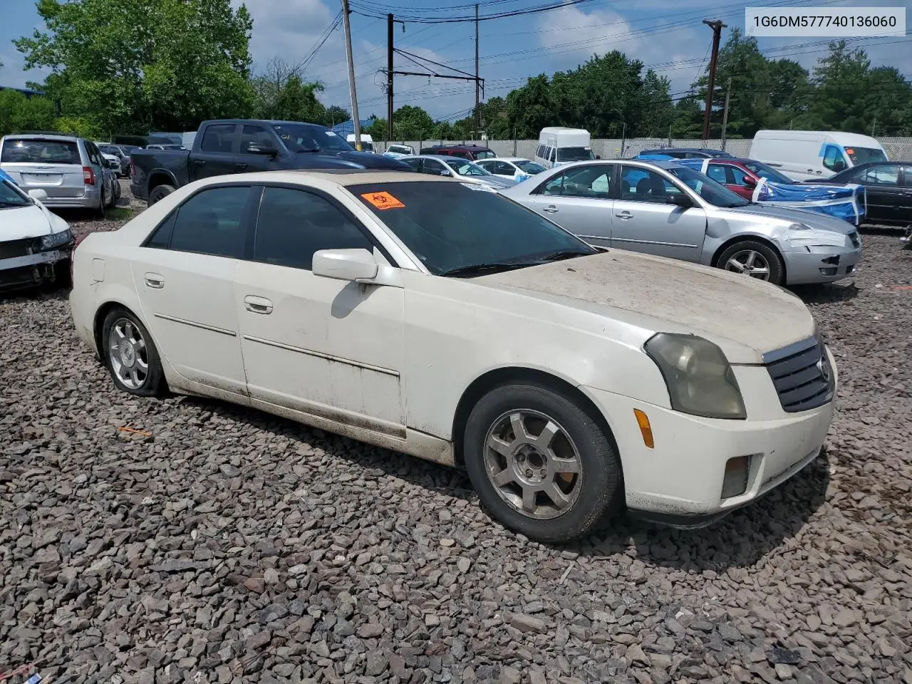 2004 Cadillac Cts VIN: 1G6DM577740136060 Lot: 65140425