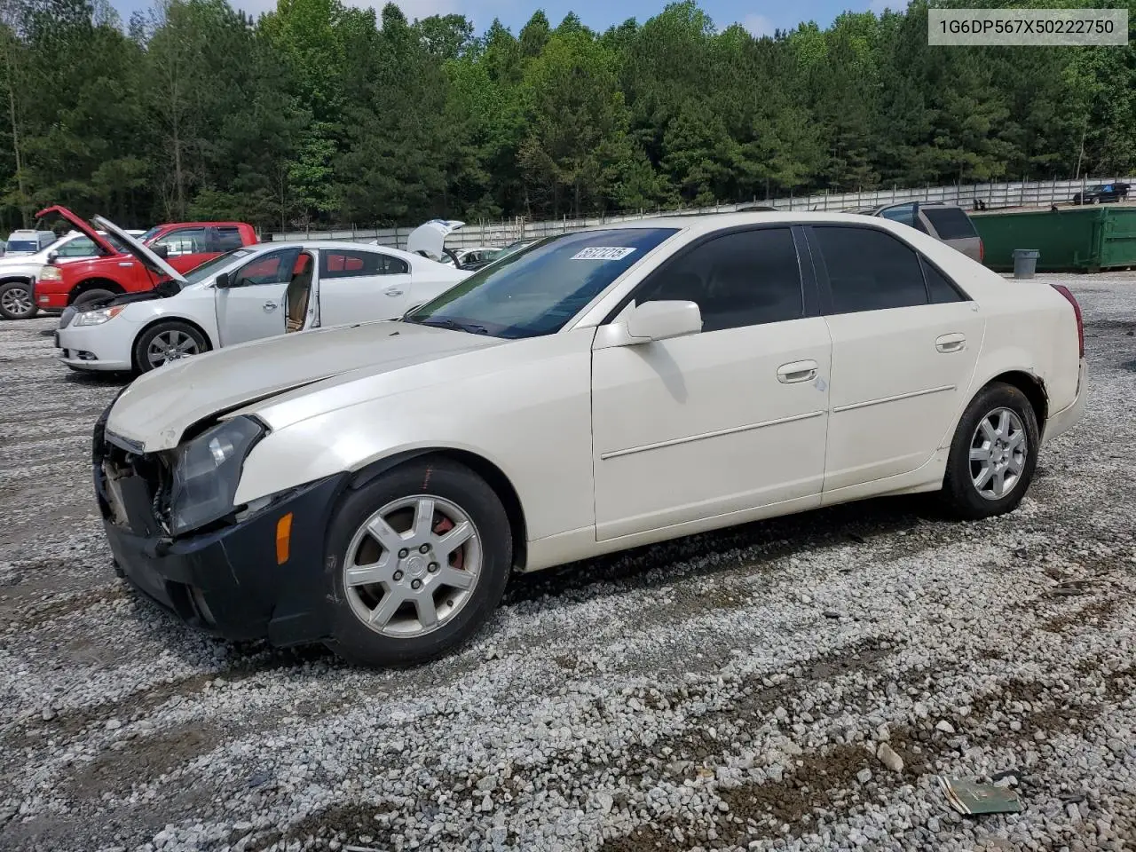 2005 Cadillac Cts Hi Feature V6 VIN: 1G6DP567X50222750 Lot: 56121215