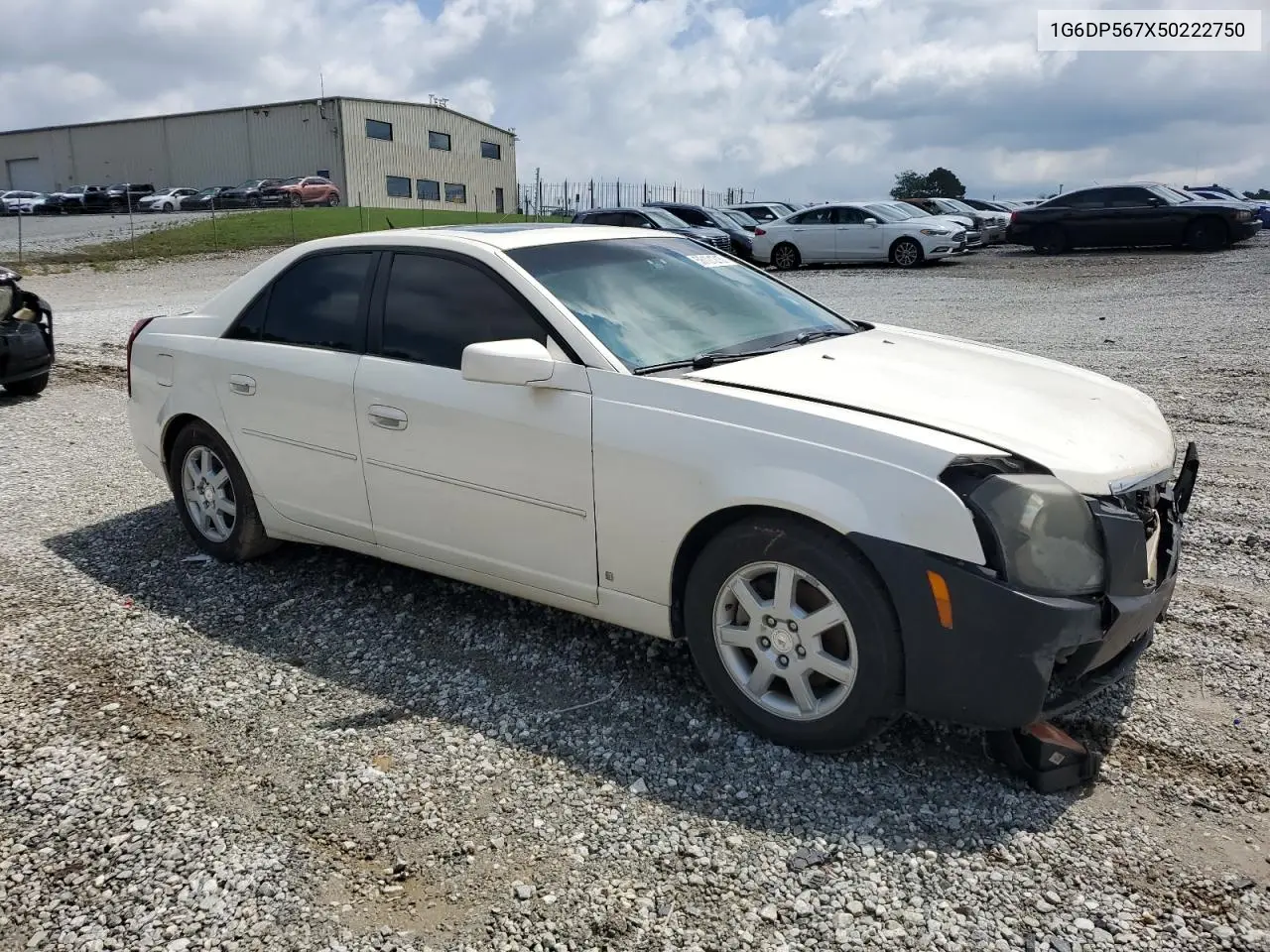 2005 Cadillac Cts Hi Feature V6 VIN: 1G6DP567X50222750 Lot: 56121215