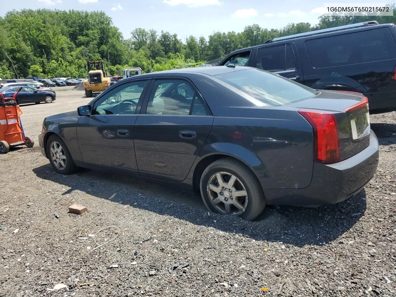 2005 Cadillac Cts VIN: 1G6DM56T650215672 Lot: 62165285