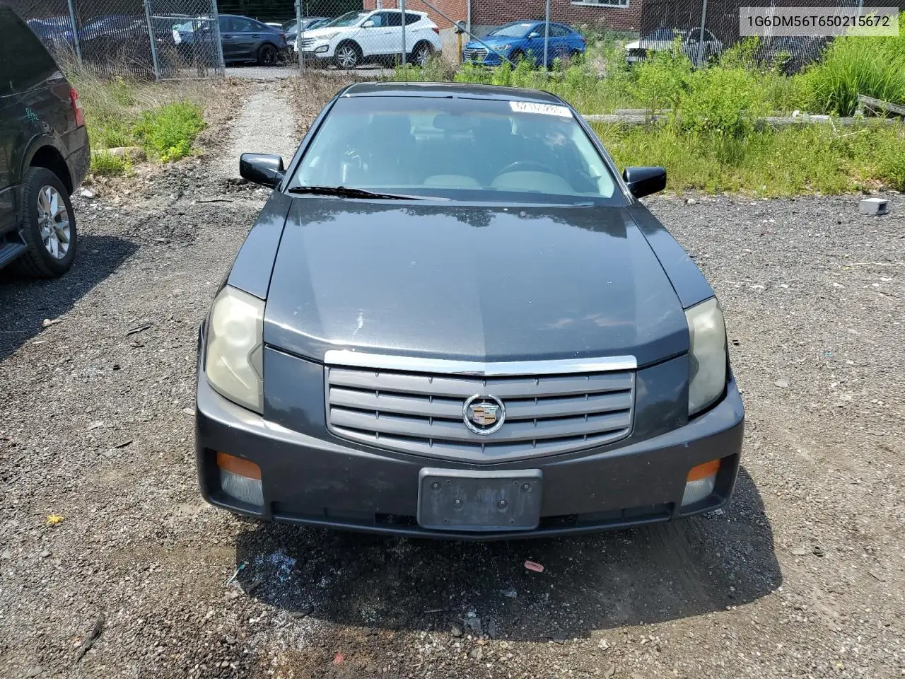 2005 Cadillac Cts VIN: 1G6DM56T650215672 Lot: 62165285