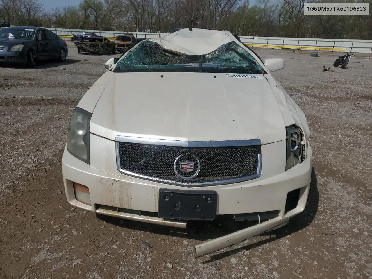 2006 Cadillac Cts VIN: 1G6DM57TX60196303 Lot: 51350725
