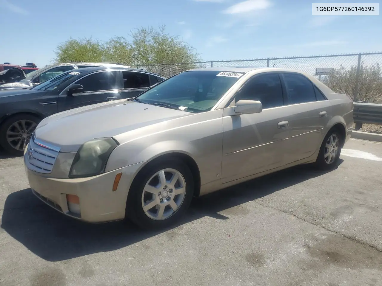 2006 Cadillac Cts Hi Feature V6 VIN: 1G6DP577260146392 Lot: 55348355