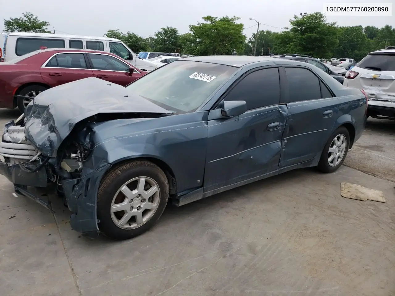 2006 Cadillac Cts VIN: 1G6DM57T760200890 Lot: 60742775