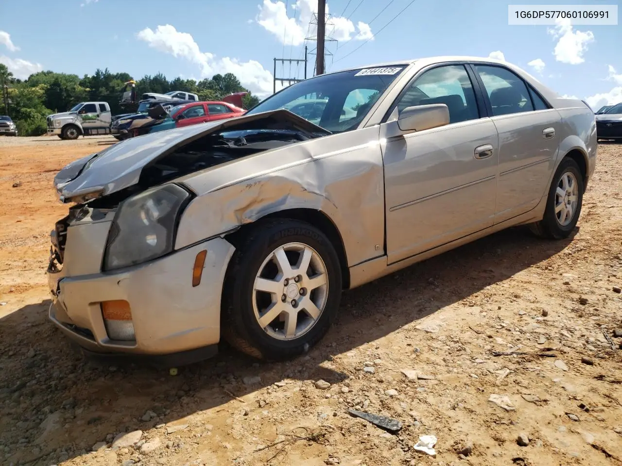 2006 Cadillac Cts Hi Feature V6 VIN: 1G6DP577060106991 Lot: 61441375