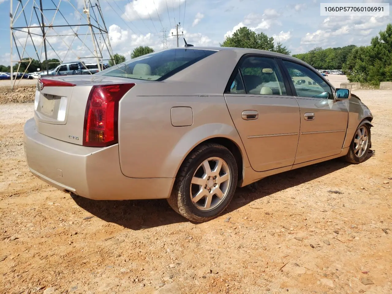 2006 Cadillac Cts Hi Feature V6 VIN: 1G6DP577060106991 Lot: 61441375