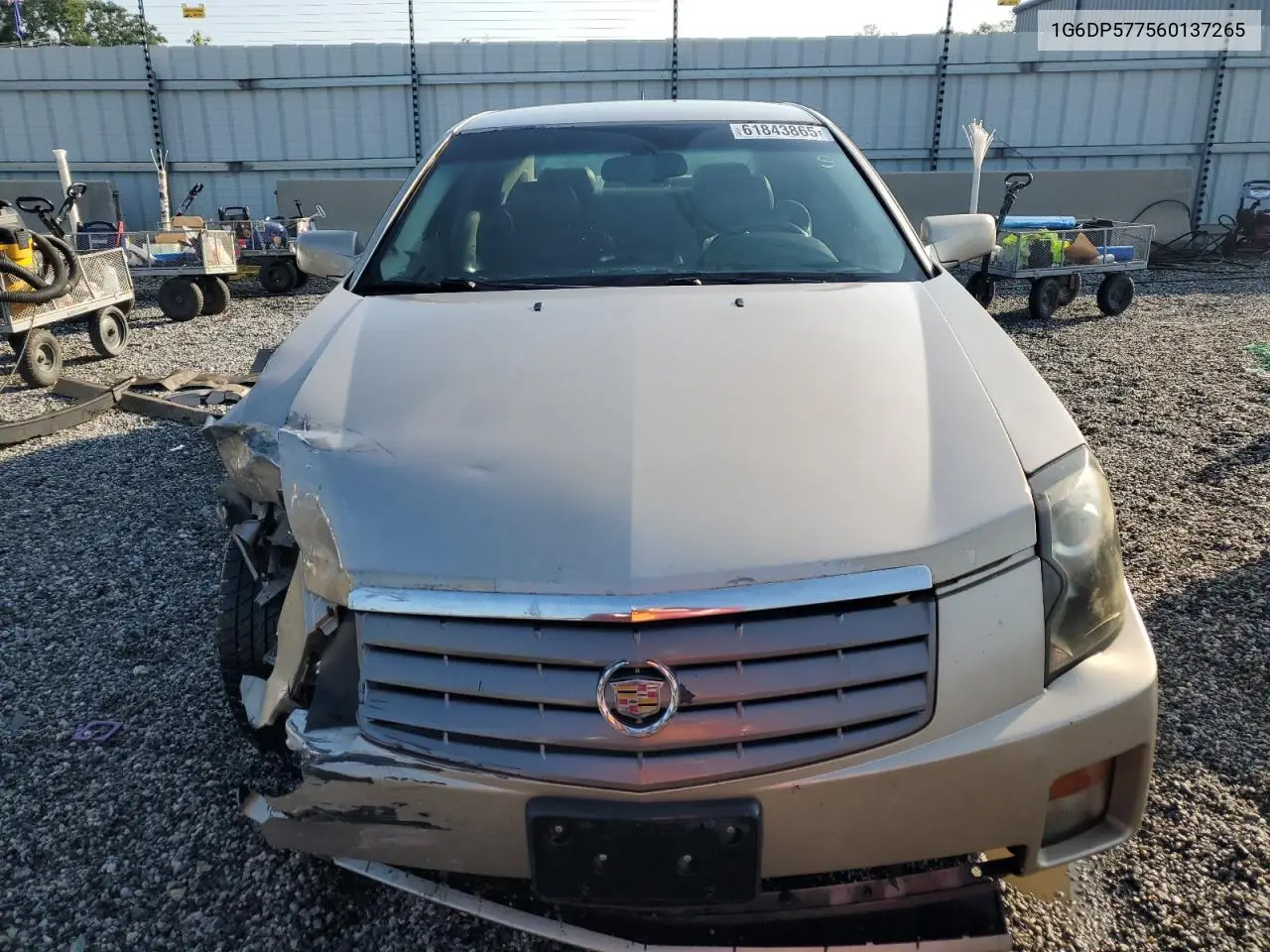 2006 Cadillac Cts Hi Feature V6 VIN: 1G6DP577560137265 Lot: 61843865