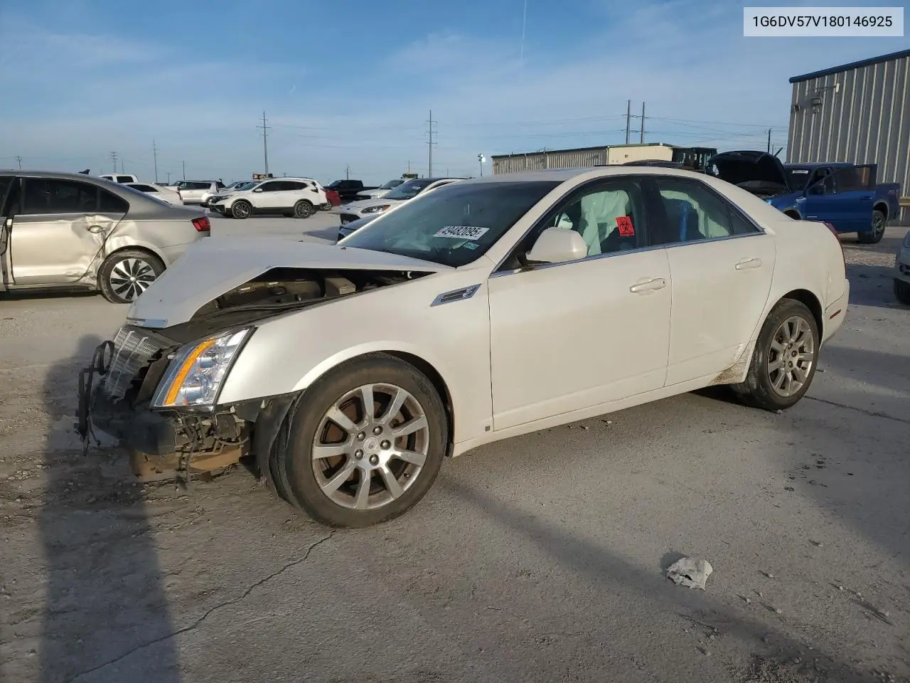 2008 Cadillac Cts Hi Feature V6 VIN: 1G6DV57V180146925 Lot: 49482095