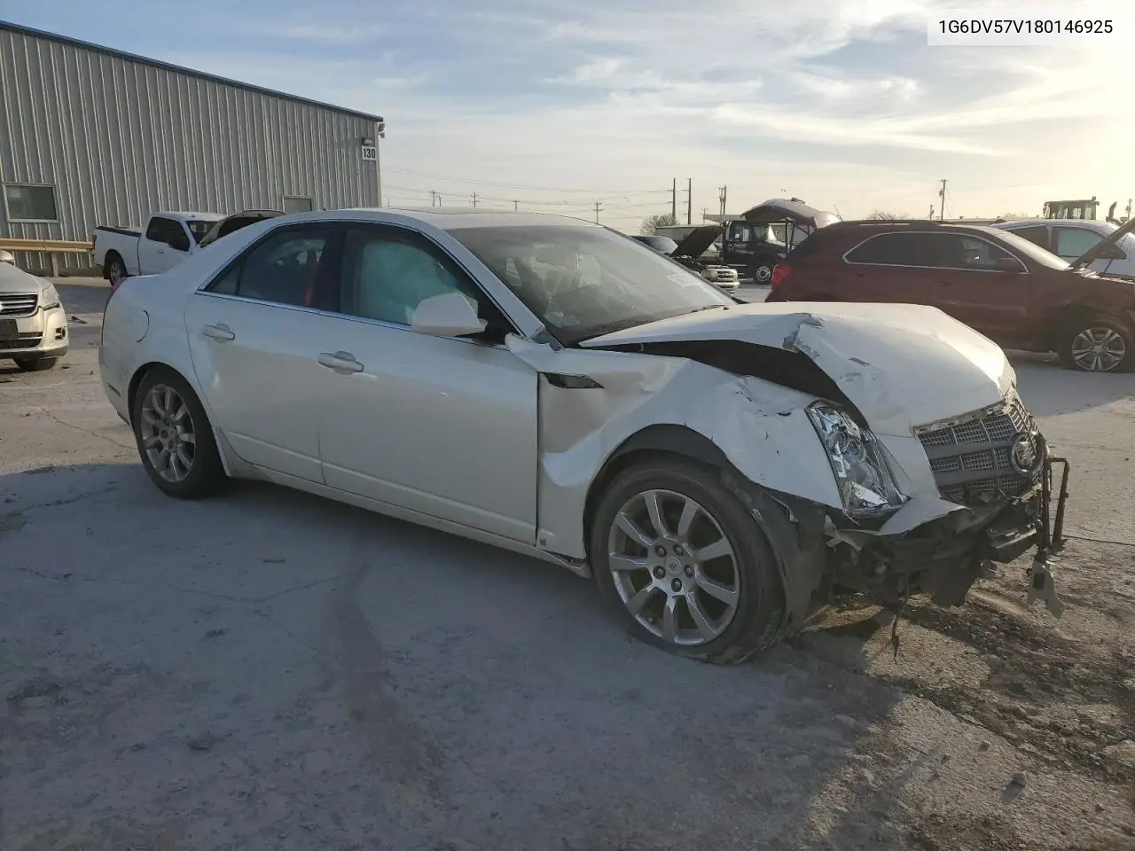 2008 Cadillac Cts Hi Feature V6 VIN: 1G6DV57V180146925 Lot: 49482095