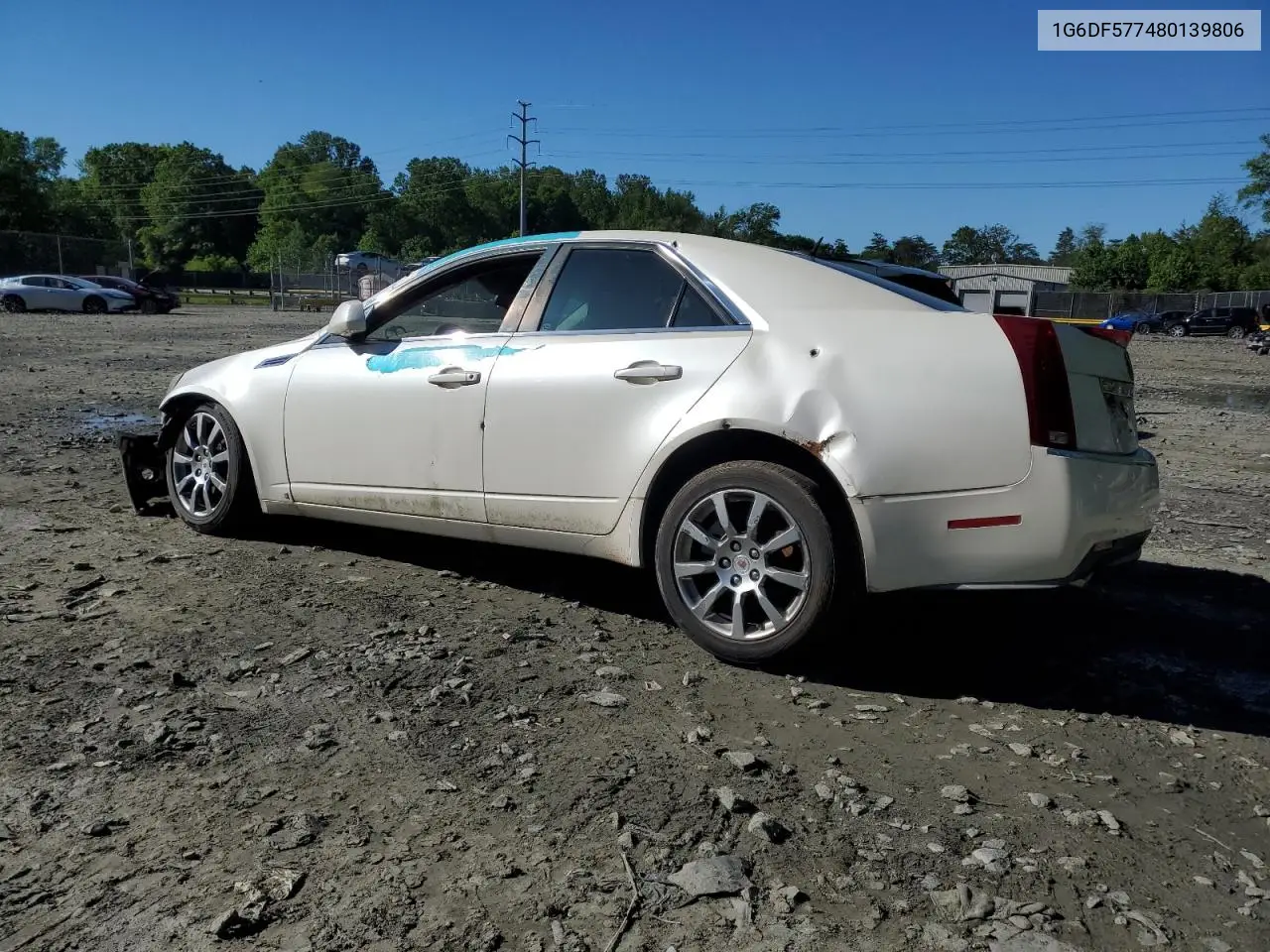 2008 Cadillac Cts VIN: 1G6DF577480139806 Lot: 55249525
