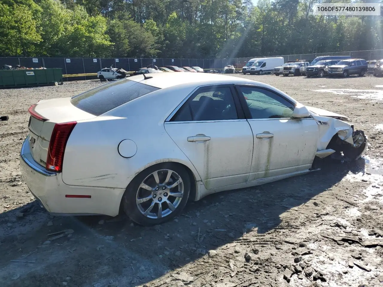 2008 Cadillac Cts VIN: 1G6DF577480139806 Lot: 55249525