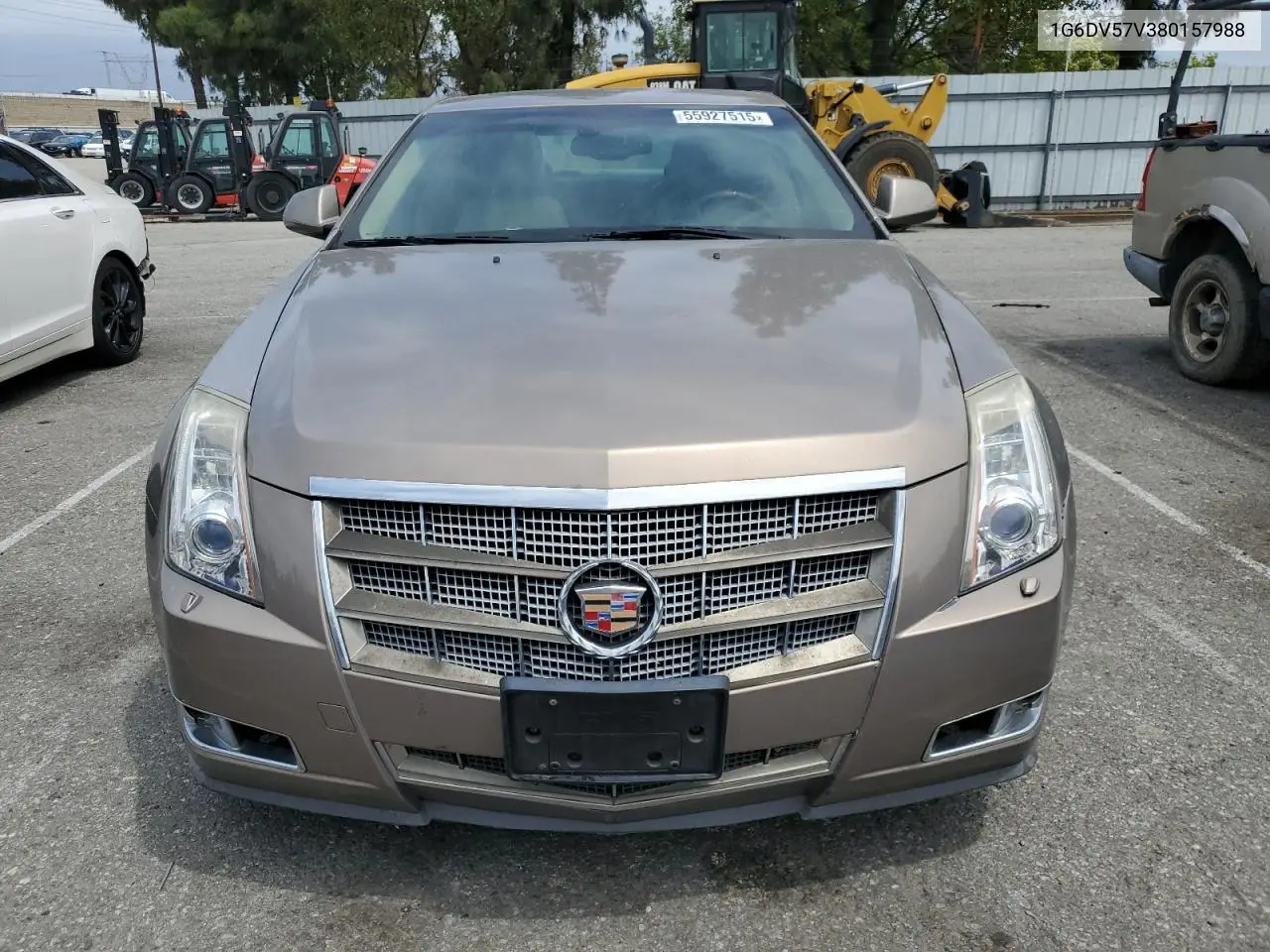 2008 Cadillac Cts Hi Feature V6 VIN: 1G6DV57V380157988 Lot: 55927515