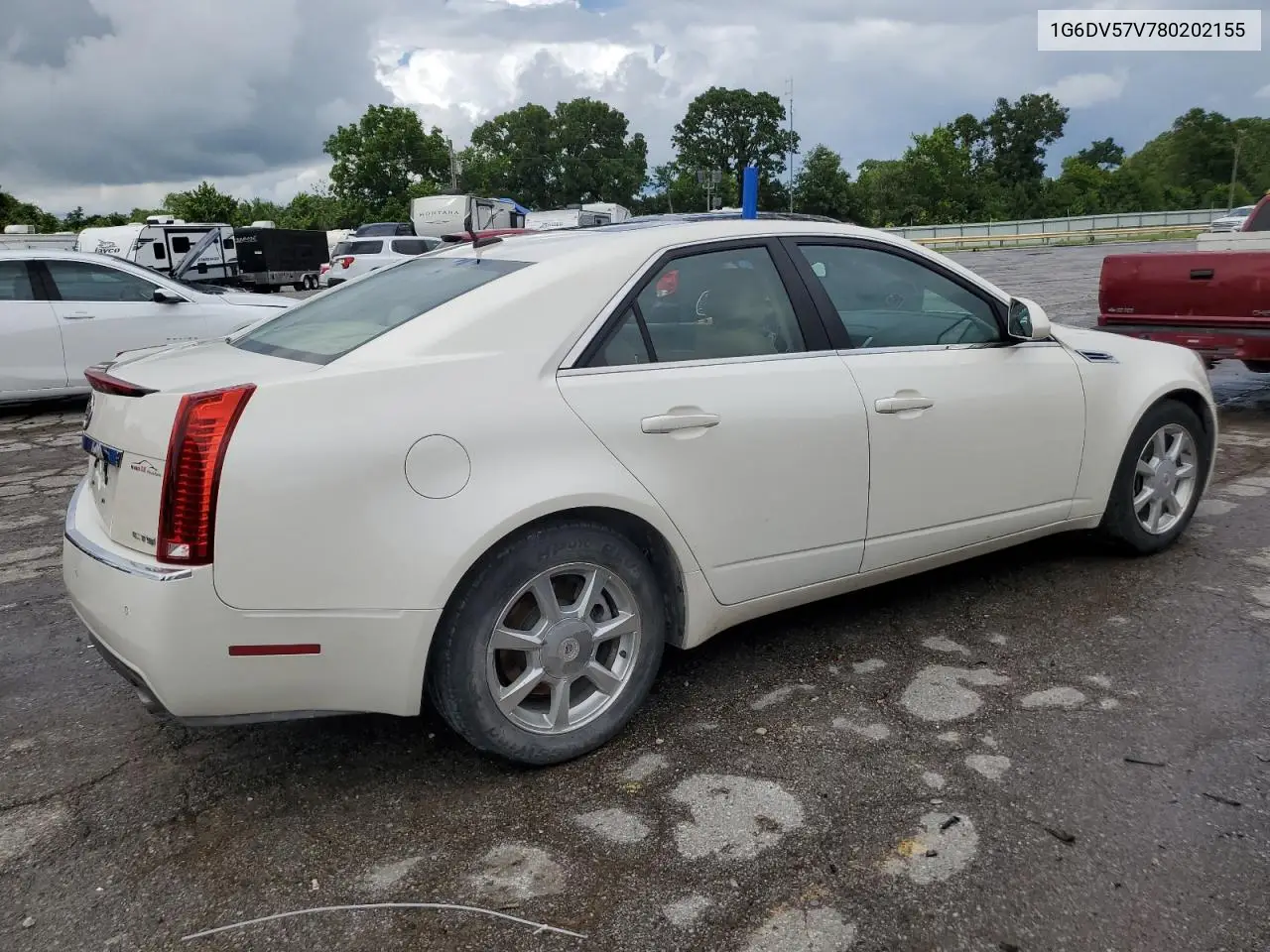 2008 Cadillac Cts Hi Feature V6 VIN: 1G6DV57V780202155 Lot: 60742745