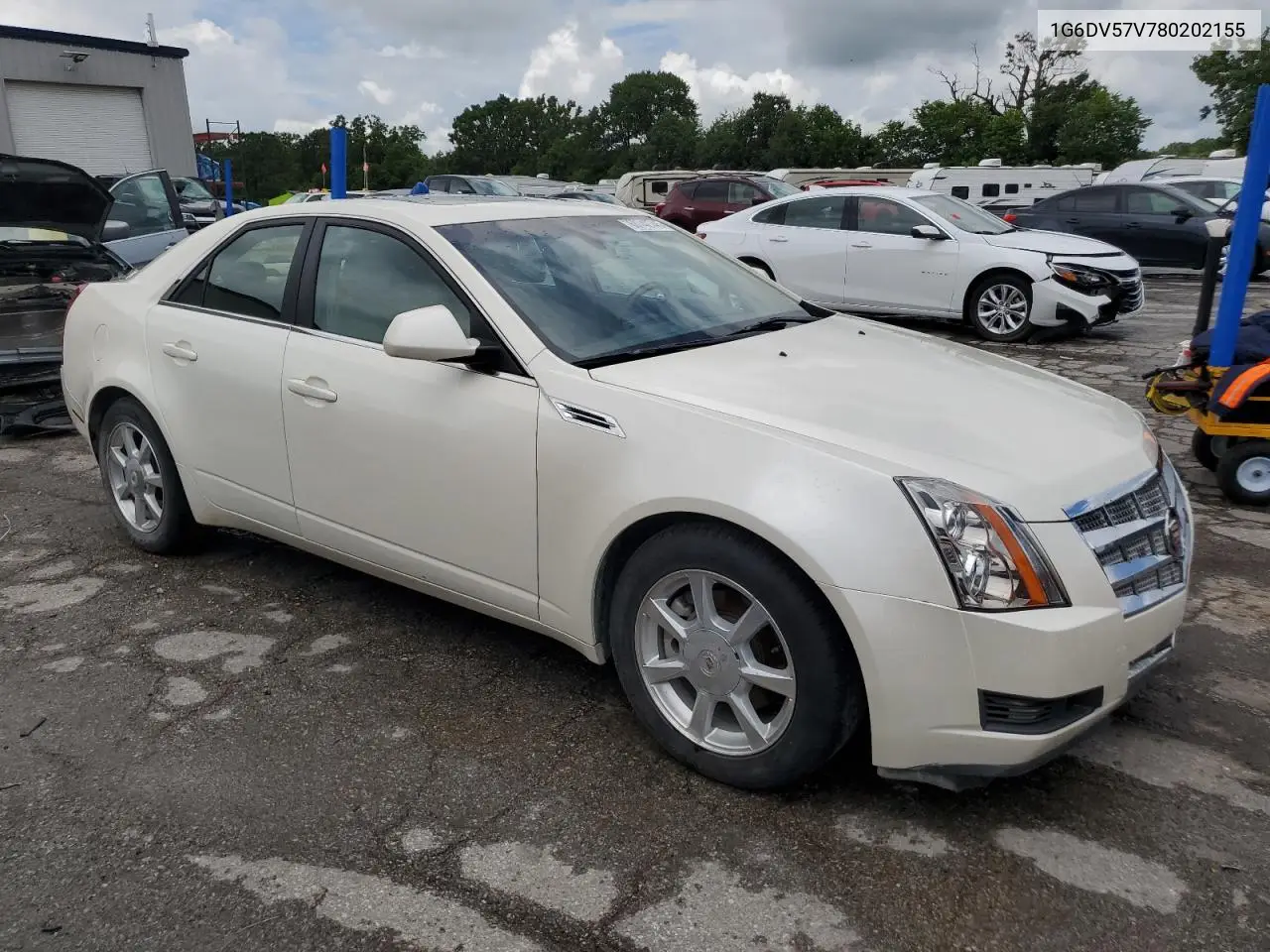 2008 Cadillac Cts Hi Feature V6 VIN: 1G6DV57V780202155 Lot: 60742745