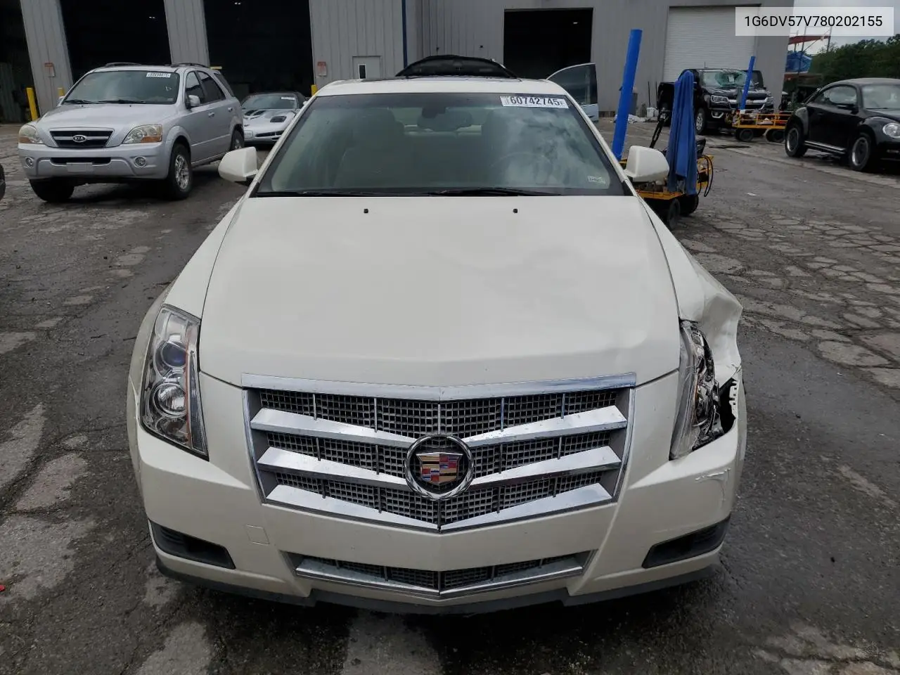 2008 Cadillac Cts Hi Feature V6 VIN: 1G6DV57V780202155 Lot: 60742745