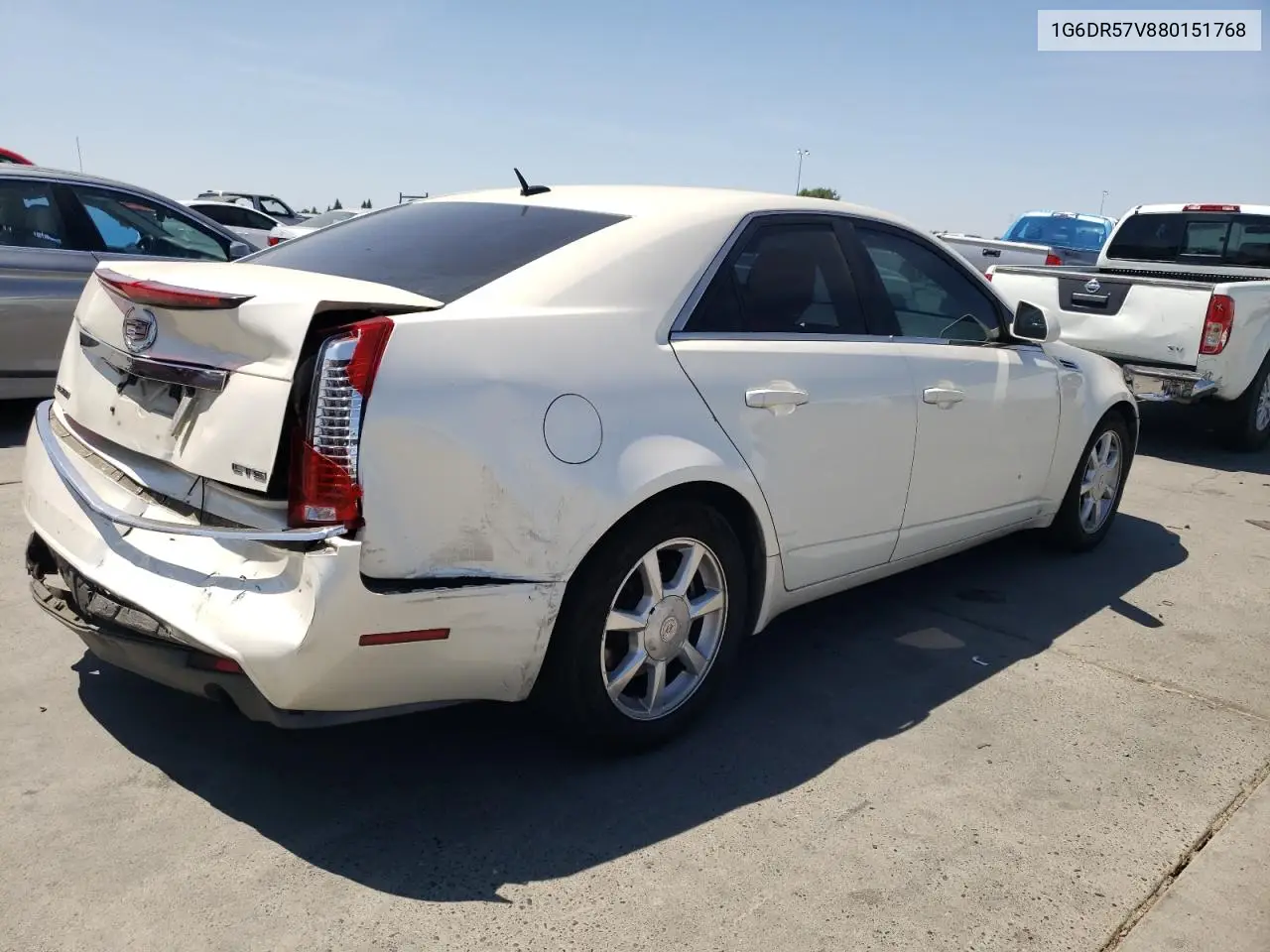 2008 Cadillac Cts Hi Feature V6 VIN: 1G6DR57V880151768 Lot: 62340905