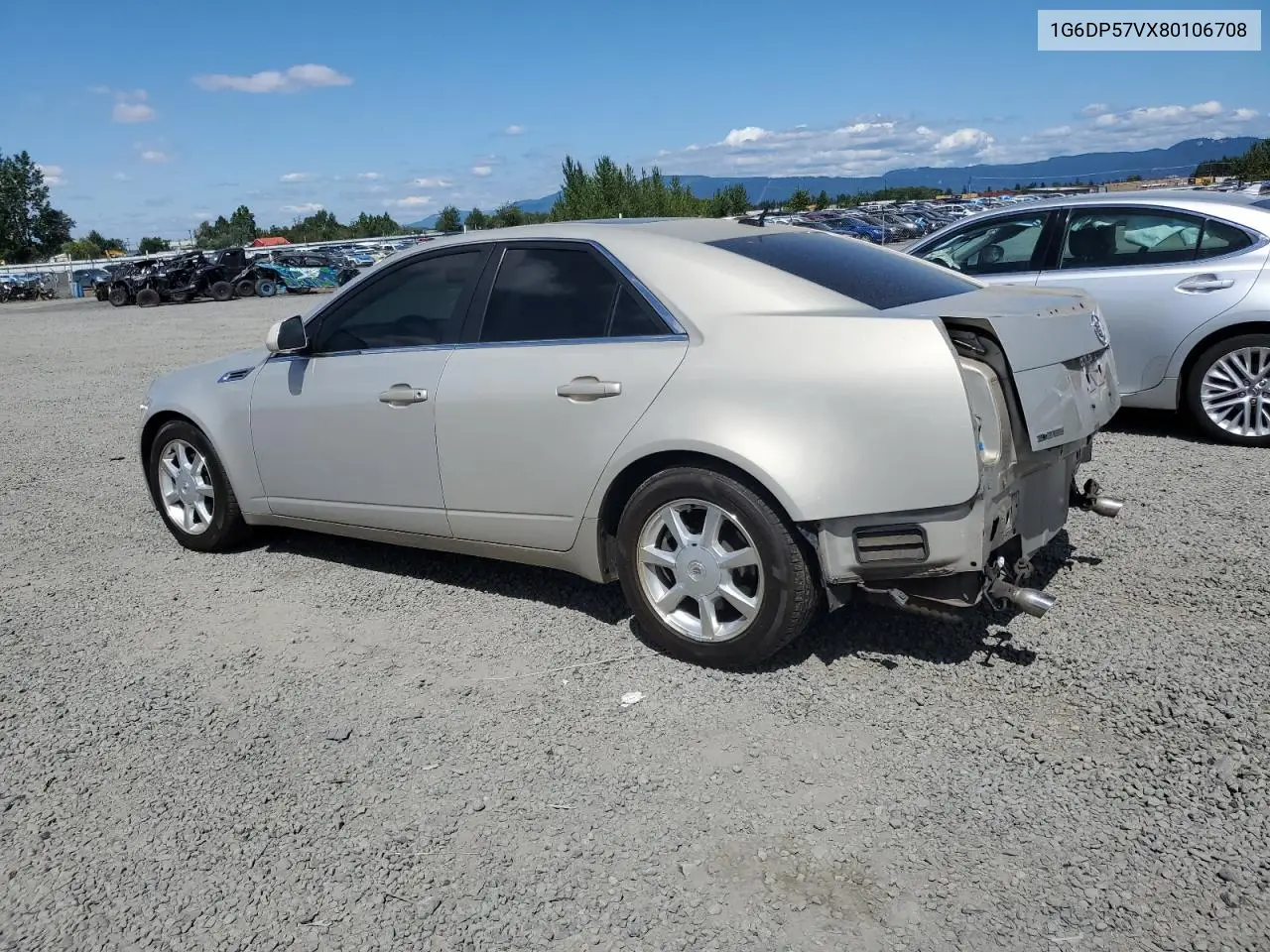 2008 Cadillac Cts Hi Feature V6 VIN: 1G6DP57VX80106708 Lot: 62555415