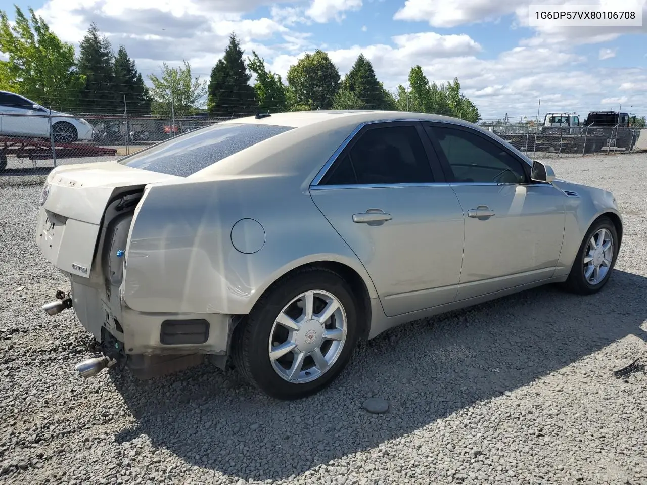 2008 Cadillac Cts Hi Feature V6 VIN: 1G6DP57VX80106708 Lot: 62555415