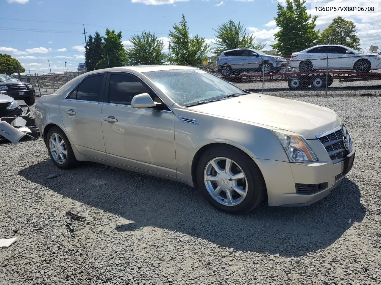 2008 Cadillac Cts Hi Feature V6 VIN: 1G6DP57VX80106708 Lot: 62555415