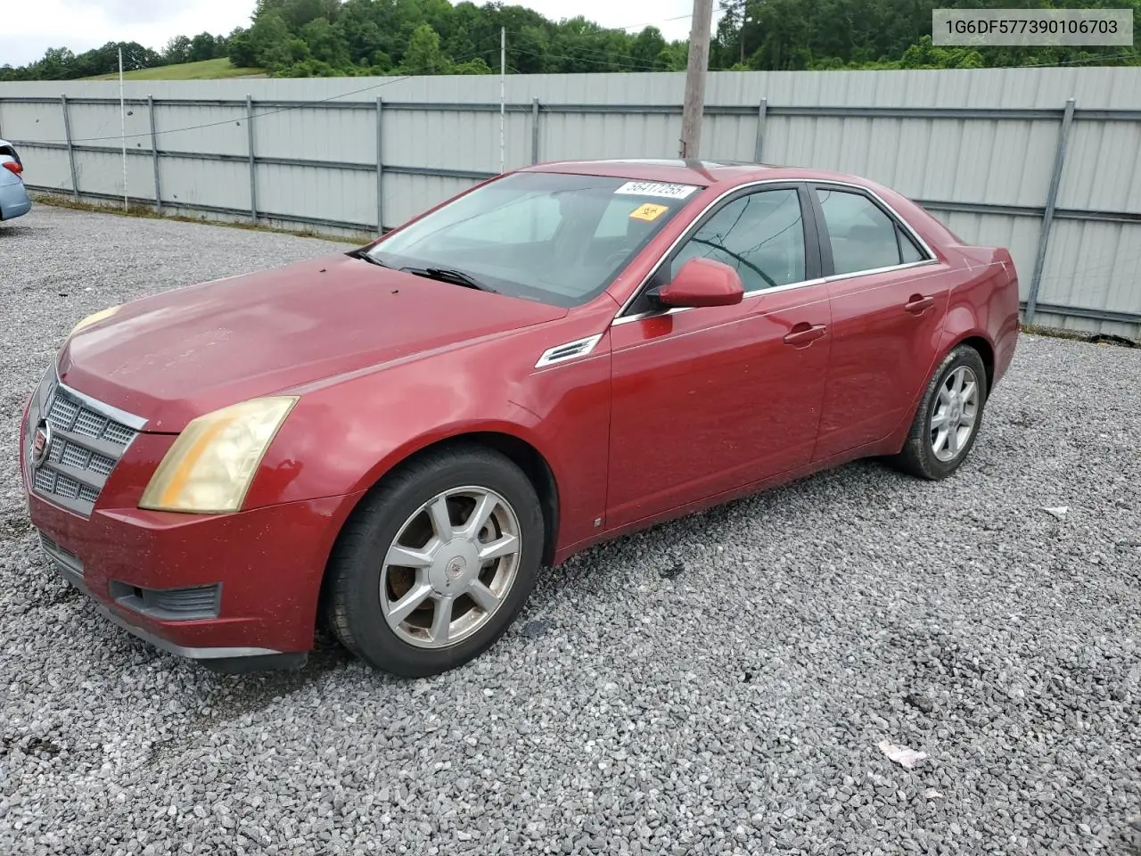 2009 Cadillac Cts VIN: 1G6DF577390106703 Lot: 56417255