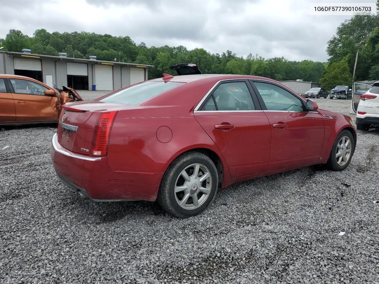 2009 Cadillac Cts VIN: 1G6DF577390106703 Lot: 56417255