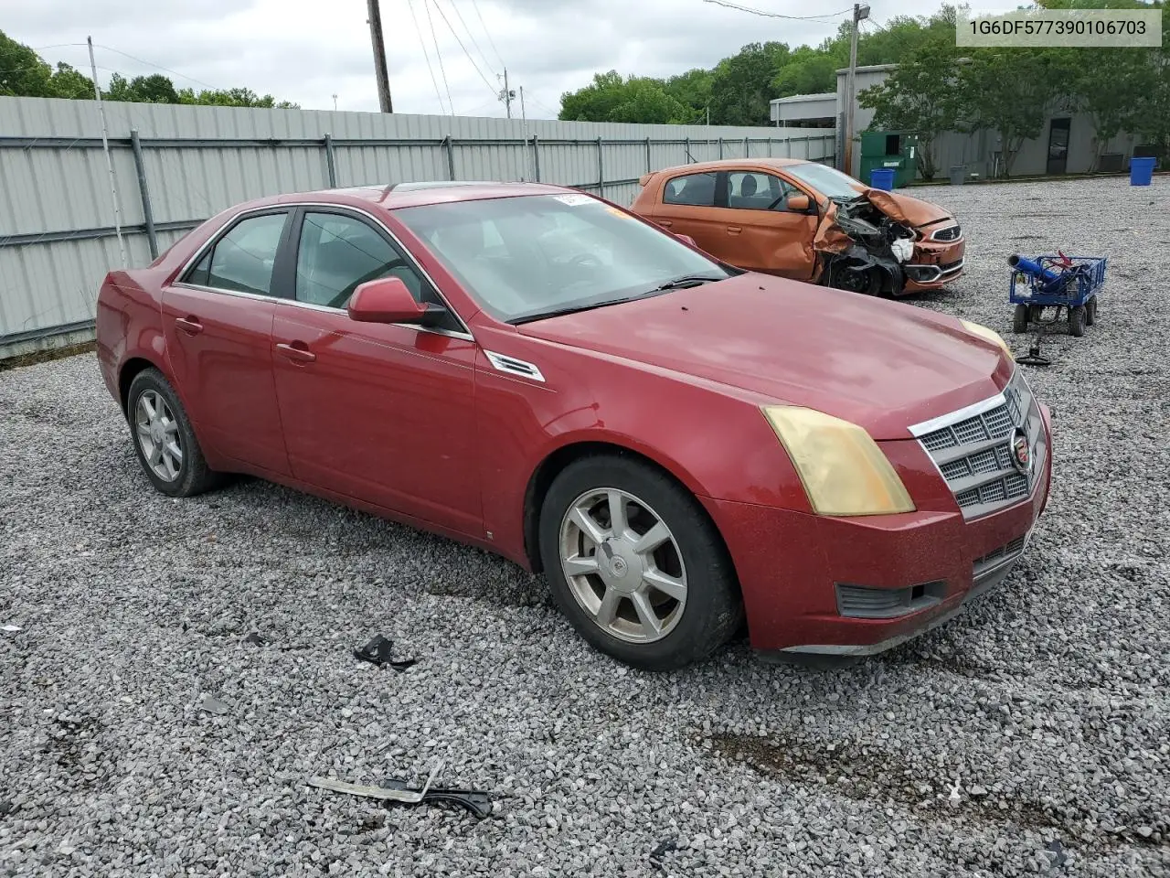 2009 Cadillac Cts VIN: 1G6DF577390106703 Lot: 56417255