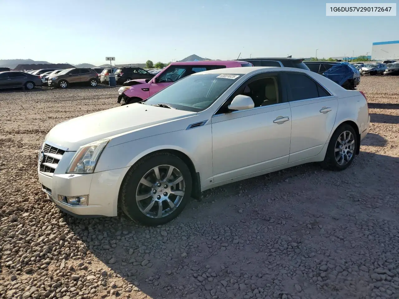 2009 Cadillac Cts Hi Feature V6 VIN: 1G6DU57V290172647 Lot: 63031025