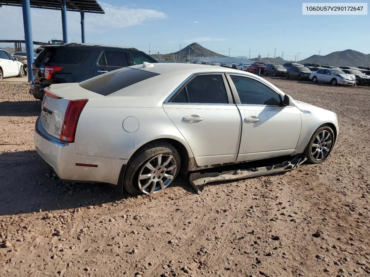2009 Cadillac Cts Hi Feature V6 VIN: 1G6DU57V290172647 Lot: 63031025