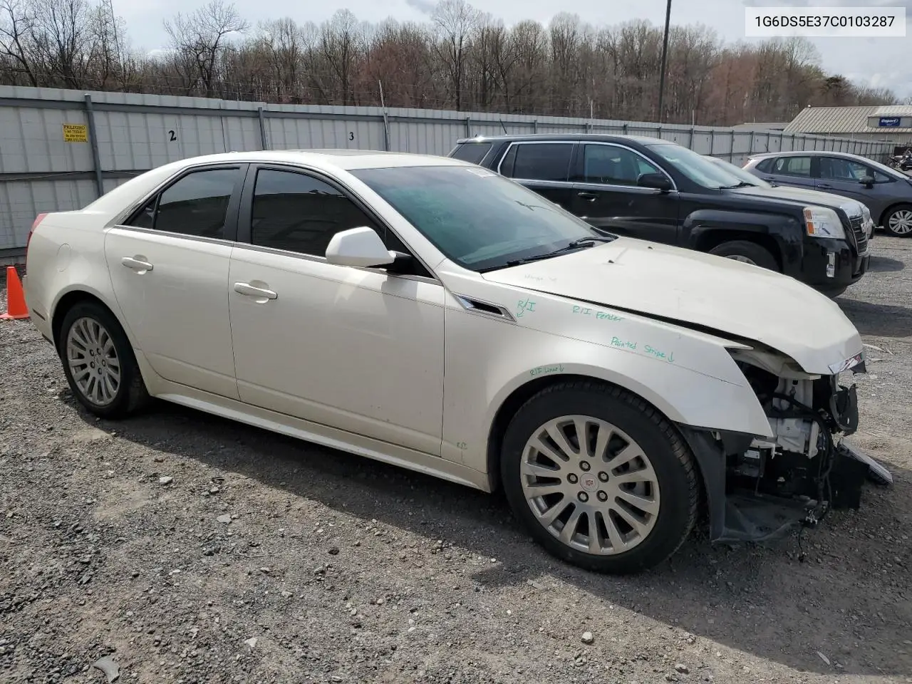 2012 Cadillac Cts Premium Collection VIN: 1G6DS5E37C0103287 Lot: 49805575