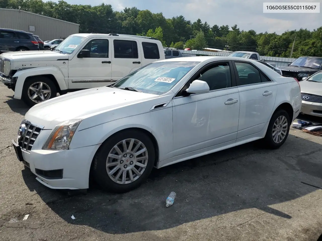 2012 Cadillac Cts Luxury Collection VIN: 1G6DG5E55C0115067 Lot: 63516875