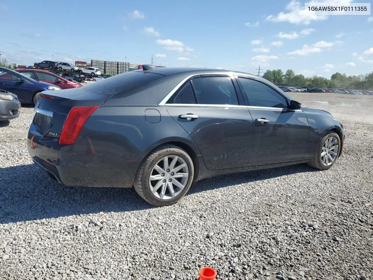 2015 Cadillac Cts VIN: 1G6AW5SX1F0111355 Lot: 55917915