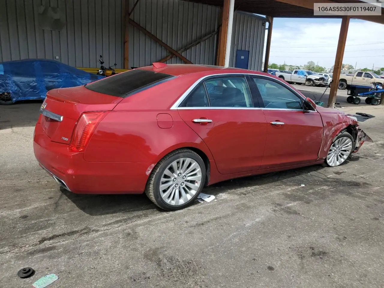 2015 Cadillac Cts Performance Collection VIN: 1G6AS5S30F0119407 Lot: 57049565