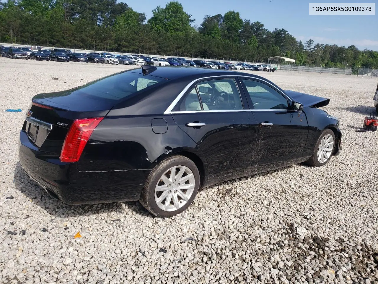 2016 Cadillac Cts VIN: 1G6AP5SX5G0109378 Lot: 54680175