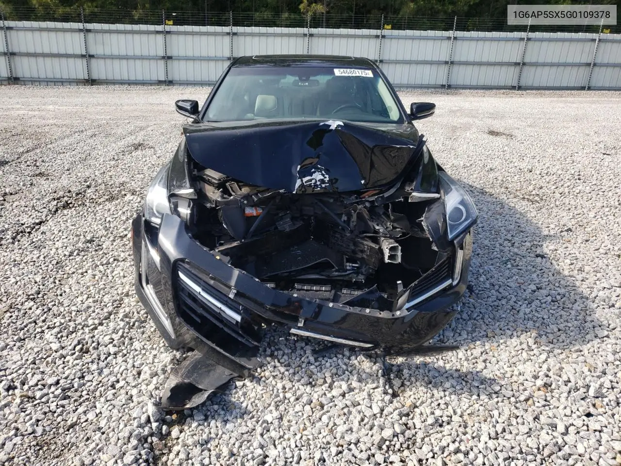 2016 Cadillac Cts VIN: 1G6AP5SX5G0109378 Lot: 54680175