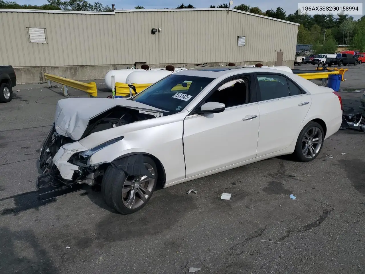 2016 Cadillac Cts Luxury Collection VIN: 1G6AX5SS2G0158994 Lot: 55741425